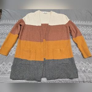 Madewell Kent Striped Cardigan Size Small